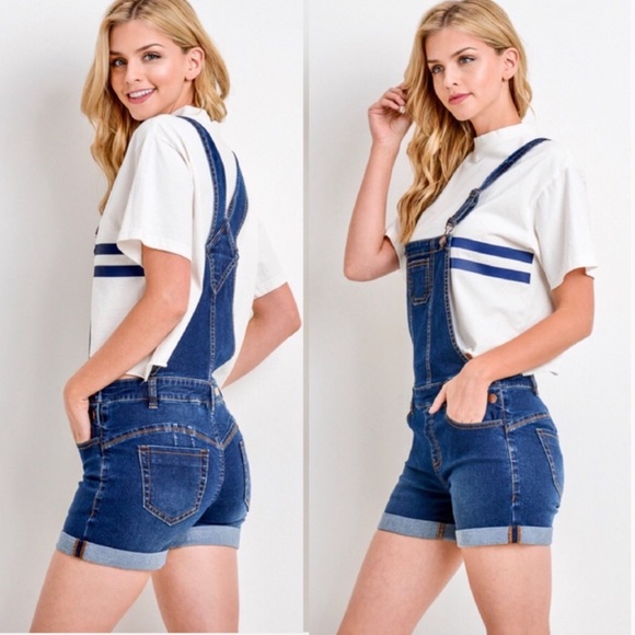 "Jessy" Push-Up Denim Shortall - Picture 4 of 5